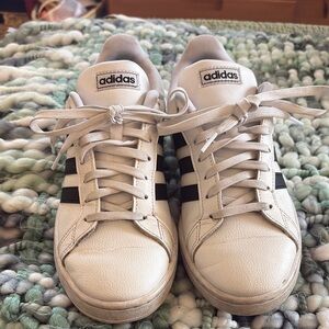 Adidas White and Black Sneakers